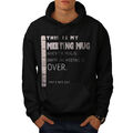 Wellcoda Boss Meeting Becher lustig Herren Hoodie