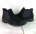 Paul Green Stiefelette Ankle Chelsea Boots Velours Leder Schwarz Gr. 40 UK 6,5