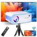 Mini 1080P Beamer Projektor 4K 10000LMS WiFi LCD Heimkino Bluetooth Taschenkino