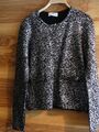 edle Damen Jacke Peter Hahn schwarz silber Gr. 38 100% Baumwolle mit Taschen