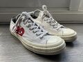 Converse Comme Des Garcons Play Chuck Taylor All Star Low Herren Weiß Gr. UK 9