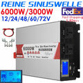 3000W 6000W Max 12V 24V 48V to 230V Reiner Sinus Spannungswandler Wechselrichter