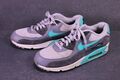 Nike Air Max 90 Essential Sneaker Sportschuhe Gr. 40,5 grau petrol Leder BS305