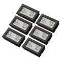 Innentemperaturanzeige mit Luftfeuchtemessgerät 6er Pack Mini Digital Monitore