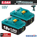 2X 5AH Ersatz Akku Für Makita BL1860B 18V LXT Li-ion BL1850B BL1830 LED