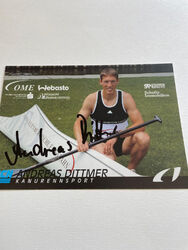 Olympia, Autogrammkarte, Kanu, Olympiasieger Andreas Dittmer, Originalautogramm