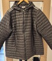 Damen Steppjacke von My Line Gr. 52  Schwarz m. Kapuze 
