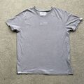 Alpha Industries Herren T-Shirt Bio Baumwolle bestickt Logo grau Gr. M