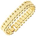 Iced Out Hip Hop Bling Armband - LINK 15mm gold