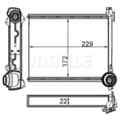 Wärmetauscher Innenraumheizung MAHLE AH 264 000S für Peugeot Citroën 308 I Rcz