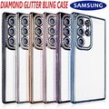 Diamant Glitter Hülle Für Samsung A16/ S24FE/ Ultra / A15/A35/A55 Klar Telefon