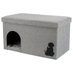 Trixie Kuschelhöhle Kimy hellgrau für Hunde, UVP 39,99 EUR, NEU