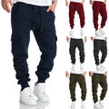 Herren Cargo Jogginghose Sporthose Sweatpants Jogger Trainingshose 2016