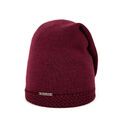 Elegante hochwertige Strick-Mütze/Beanie feinstrick mit Zierrand-extra weich-