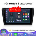 DAB+ 9'' Android 13 Autoradio CarPlay GPS Navi WiFi SWC Für Mazda 3 BK 2003-2009