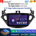 6+128G Carplay Android 13 Autoradio Für Opel Corsa E/Adam GPS Navi WIFI 4G DAB+