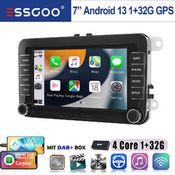 Android 13 1+32G Carplay Autoradio Für VW Golf 5 6 Sharan Polo 6R Touran GPS DAB