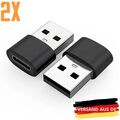 2X USB A auf USB C Adapter PD 20W Konverter Ladeadapter Datenübertragung Stecker