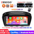 CarPlay Android 13 8Core 4G Autoradio 4+64G für BMW E60 E61 E90 E91 CCC GPS Cam