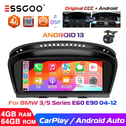 CarPlay Android 13 8Core 4G Autoradio 4+64G für BMW E60 E61 E90 E91 CCC GPS Cam