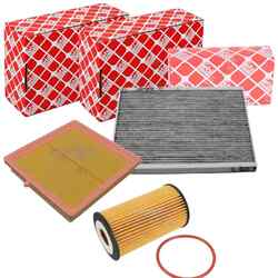 FEBI FILTER INSPEKTIONSPAKET passend für OPEL ADAM 1.2 / 1.4 + S / 69-150 PS