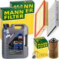 MANN INSPEKTIONSPAKET+5L LIQUI MOLY 5W-30 ÖL passend für OPEL ASTRA G H 19MA9235