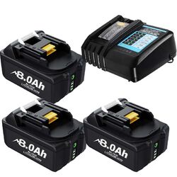 4X 18V 6000mAh Akku Für Makita BL1850 BL1830 LXT BL1860B 6AH 8AH / Ladegerät Kit