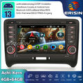 8-Kern Android 13 Autoradio GPS für AUDI TT MK2 Navi DAB+ CarPlay OBD2 SWC 64GB