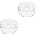  2 PCS Glas Stövchen Aus Wärmer Teewärmer Für Kaffeestube Milch Kleinkind