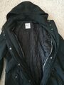 ESPRIT Damen Jacke Gr. 38 schwarz Longjacke