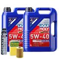 Motoröl 5W40 LIQUI MOLY Diesel High Tech 10L +MANN Ölfilter +Cera Tec