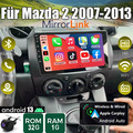 Für Mazda 2 2007-2013 Android 13 Autoradio Mit KAM Carplay GPS Navi WIFI RDS 32G