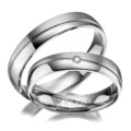 Trauringe Partnerringe Titan Zirkonia Verlobungsringe Eheringe TI-01 | Paarpreis