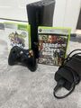 XBOX 360 Slim - Schwarz Model 1439  Mit Controller und 2 Spielen