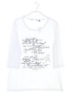 No Label 3/4-Sleeve Shirt Jersey Print M white Anker, Print mit Bügelnieten