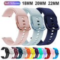 18 | 20 | 22mm Silikon Sport Armband Uhrenarmband Gummi Gürtel Ersatz Band Strap