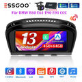 DAB+ 4G LTE Autoradio GPS 8Core 4+64G Android 13 Carplay Für BMW 5er E60 E61 CCC