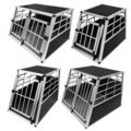 Auto Hundetransportbox Hundebox Transportbox Kofferraumbox Fahrzeugbox Aluminium