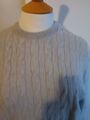 PETER SCOTT DOUBLE LAMBSWOOL CREW SWEATER - 42 INCH - LIGHT GREY 