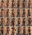 Bodystocking Straps Catsuit Dessous Blumenmuster Sexy Erotik Schritt offen XS-L