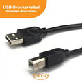 USB Druckerkabel Anschluss Kabel Drucker für Brother Epson HP Canon 1m 2m 3m 5m