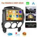 Apple Carplay Autoradio 4G+64GB Android 13.0 GPS Navi WIFI Für Mazda 2 2007-2014