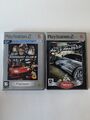 2x Konvolut Lot PS2 Pal games Spiele - Midnight Club II + Most Wanted Need4Speed