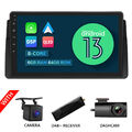 DAB+CAM+DVR+Für BMW E46 9" QLED Android 13 8Core 6+64 Autoradio CarPlay GPS Navi