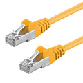 CAT5e Kabel F/UTP 1 / 10 Stück Patchkabel DSL LAN Netzwerkkabel gelb 0,25m - 20m