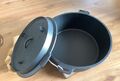 13,6 Liter BBQ Toro Dutch Oven Set Deckelheber BBQ Gusseisen Feuertopf Gusstopf