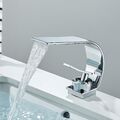 Chrom Wasserfall Badezimmer Waschbecken Wasserhahn EinLoch Waschtischarmatur DE