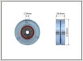 Umlenk-/Führungsrolle Keilrippenriemen CAFFARO 500113 für PASSAT VW A4 3B3 C5 A8