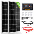 200W Solarpanel Kit Solar Set 12V Solarmodule Solaranlage mit 30A Laderegler RV