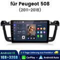 Für Peugeot 508 2011-2018 Android12 Autoradio GPS Nav DAB+ WIFI 1+32G USB BT SAT